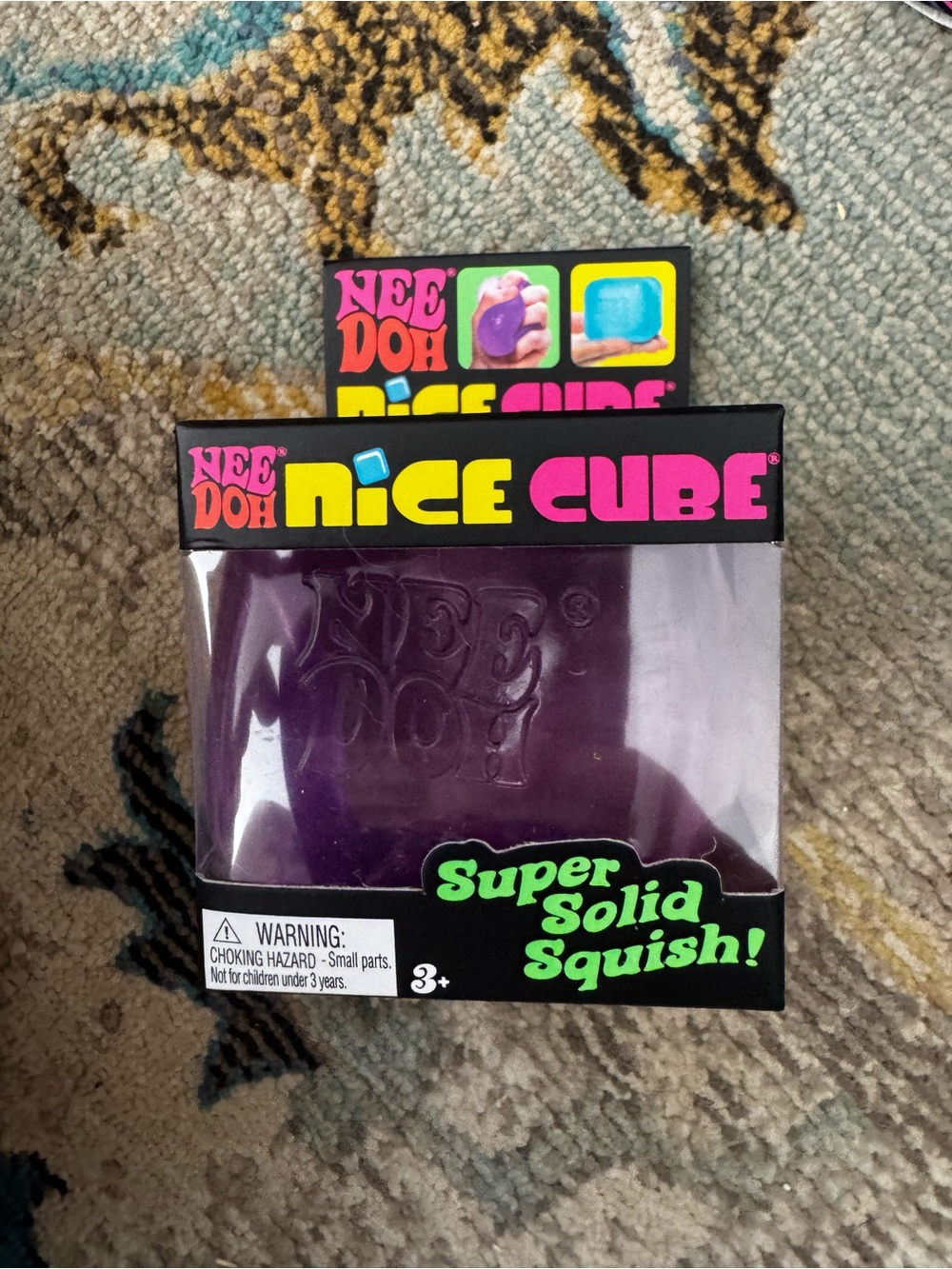 NeeDoh Nice Cube Super Solid Squish - Purple
